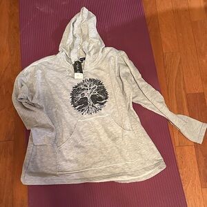 Heather Gray Tree Graphic Hoodie